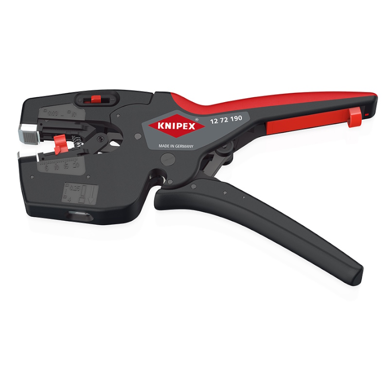 Стриппер автоматический Knipex NexStrip KN-1272190, 3-в-1, 0.03-10 мм² AWG 32-8, рез до 10 мм², обжим: квадрат, 0.25-4 мм², 2 х 2.5 мм², 190 мм в Угличе