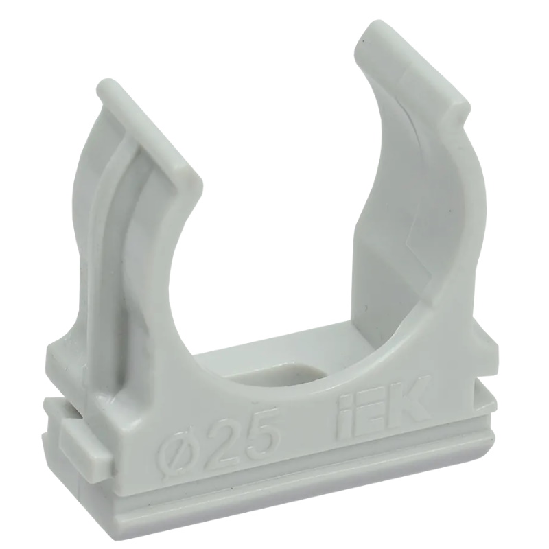 Держатель для труб IEK CTA10D-CF25-K41-100, с защелкой, 25 мм