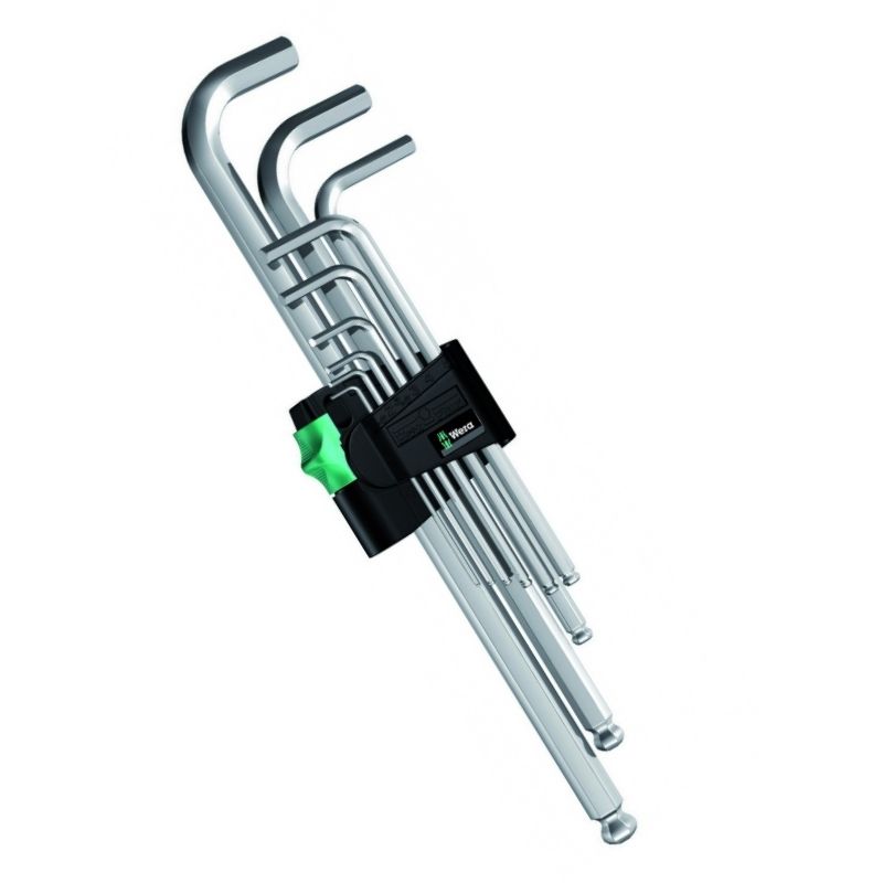 Набор Г-образных ключей WE-022087 Wera 950 PKL/9 SM N, метрических, хромированных, 9 предметов в Муроме