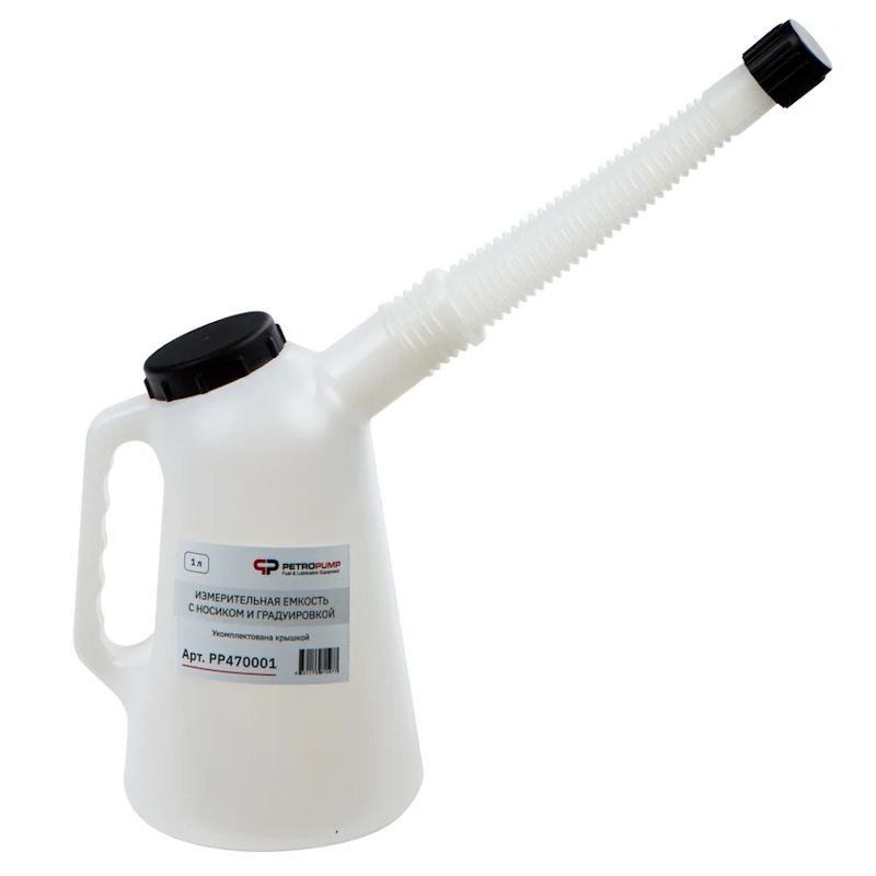 Измерительная емкость Petropump PP470003, с носиком и градуировкой, 3 л