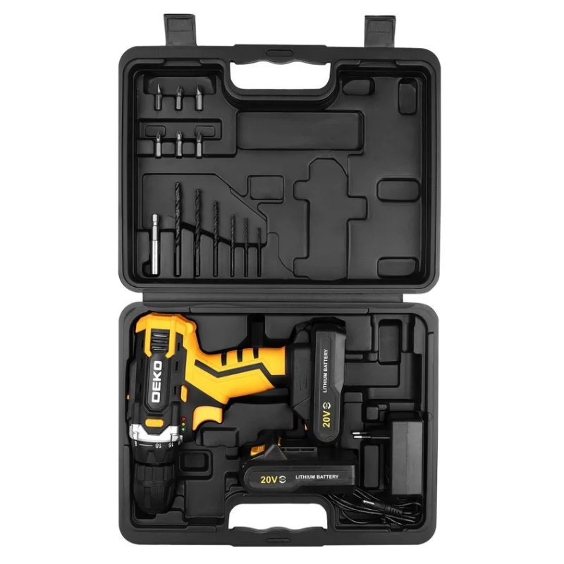 Аккумуляторная дрель-шуруповерт Deko Banger 20V ONE+ SET1 083-1110, в кейсе, 2х1.5 Ач в Муроме