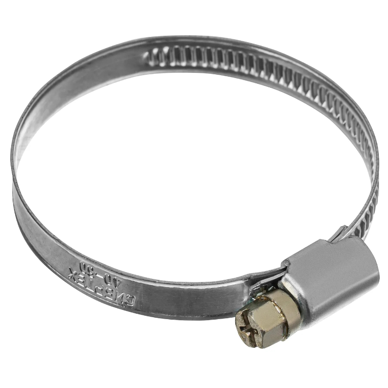 Хомуты металлические Сибртех 47661 стандартное болтовое крепление 40-60мм 2шт ширина 9мм 46₽