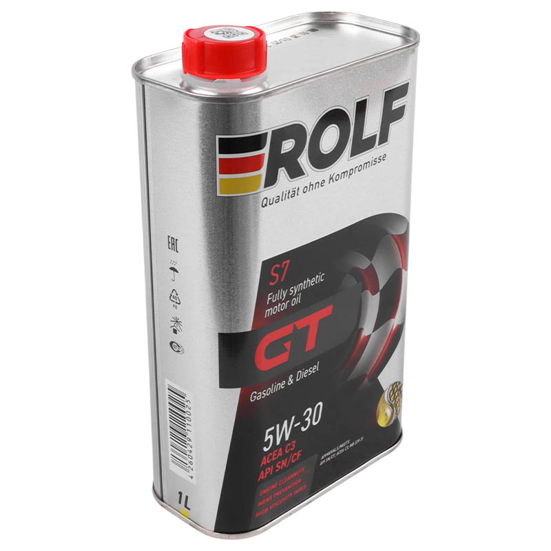 Масло моторное синтетическое Rolf GT SAE 5W-30 API SN/CF ACEA С2/C3 1 л 9333287 в Кинешме