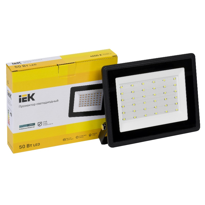 Светодиодный прожектор уличный IEK СДО 06-50 (IP65, 4000К, 50 Вт)