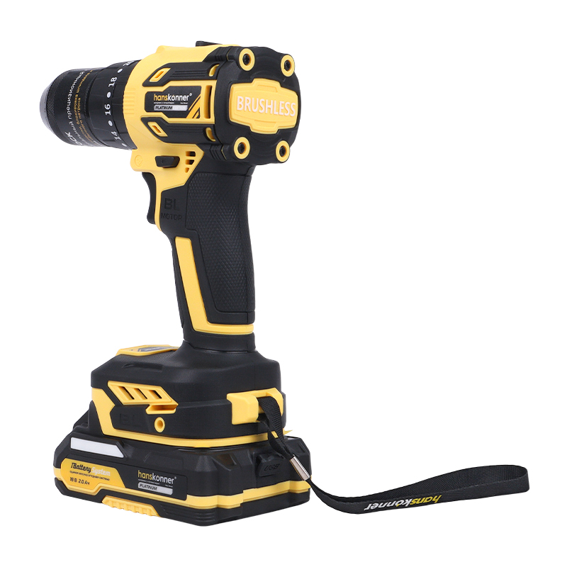 Дрель акк б/щ уд. Hanskonner HCD2065BLIC 18В, 1BatterySystem, 65Нм, (2х2.0Ач совместимы с Makita LXT) в Туле
