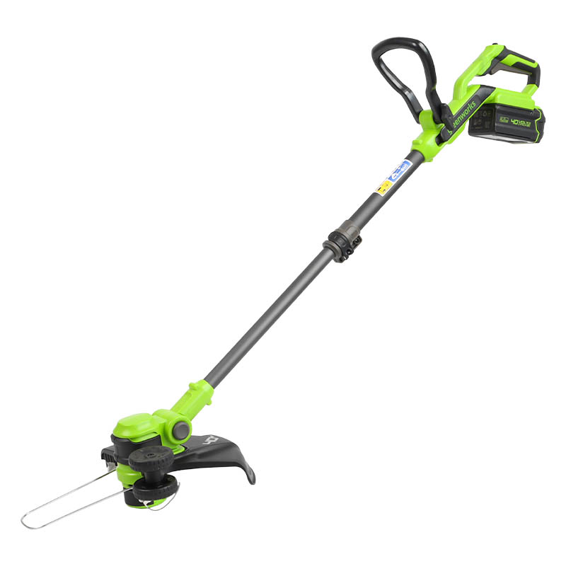 Триммер аккумуляторный Greenworks G40LT331 2113507UB, 40V, 33 см, с 1хАКБ 4Ач и ЗУ, леска +пластиковые ножи в Иваново