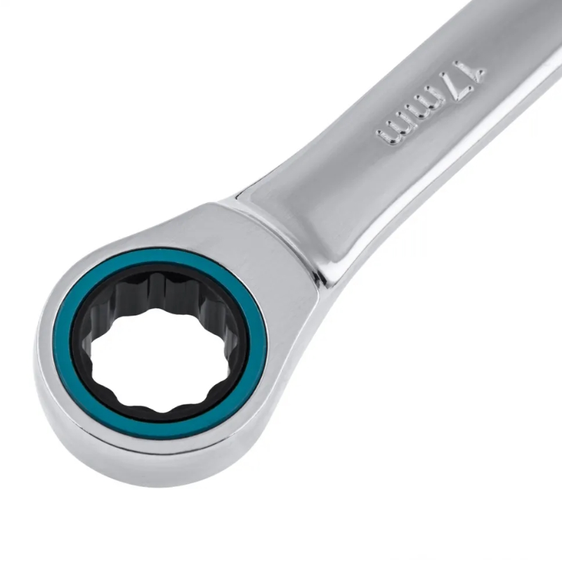 Набор ключей комбинированных с трещоткой Gross 14890, 8 - 19 мм, 7 штук, CrV