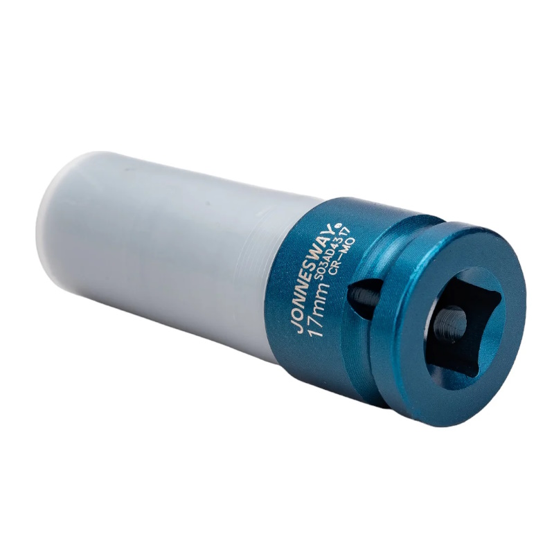 Головка торцевая Jonnesway S03AD4317 (ударная, глубокая, тонкостенная, 1/2"DR, 17мм, для легкосплавных колесных дисков)