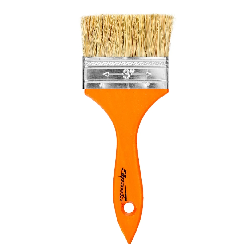 Кисть плоская Slimline 3" (75 мм) Sparta 824405, натуральная щетина, деревянная ручка в Муроме