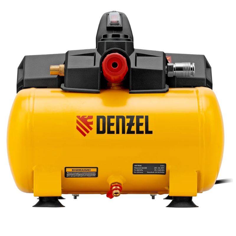 Компрессор безмасляный Denzel DLS7506 58019