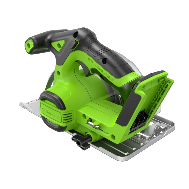 Дисковая пила Greenworks GD24CS165 24V 1501607CUG, аккумуляторный, бесщеточный, 165х20мм, 4800 об/мин, рез 57мм, 1х5Ач, ЗУ, кор
