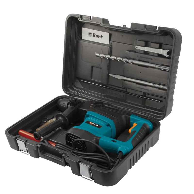 Перфоратор Bort BHD-1500-MAX 93410457 в кейсе, с виброзащитой