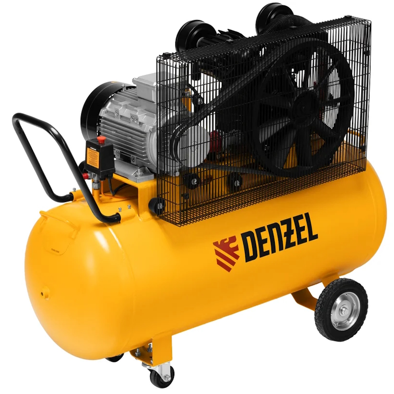 Компрессор воздушный ременной привод Denzel BCV 5500-T/200 58122, 5,5 кВт, 200 литров, 850 л/мин