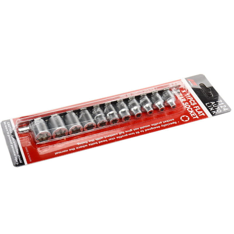 Набор головок JTC JTC-7124, STAR SOCHET, 3/8", E5-E20, 11 предметов  в Череповце