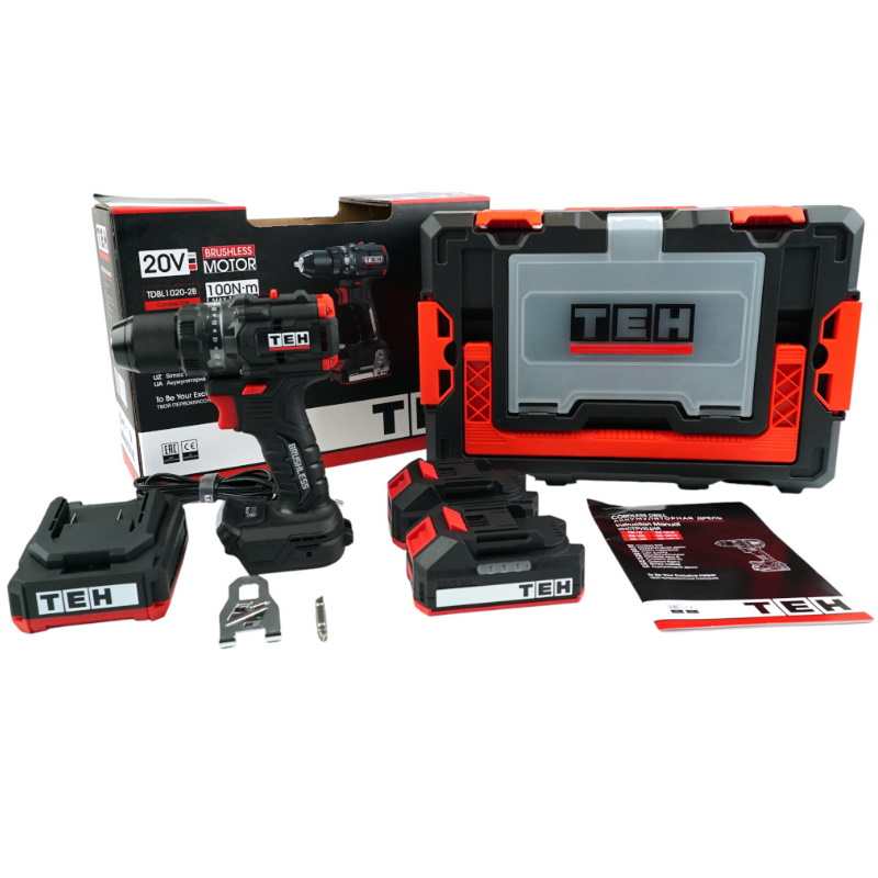 Дрель аккумуляторная Teh TDBL1020-2B, 20V в Рыбинске