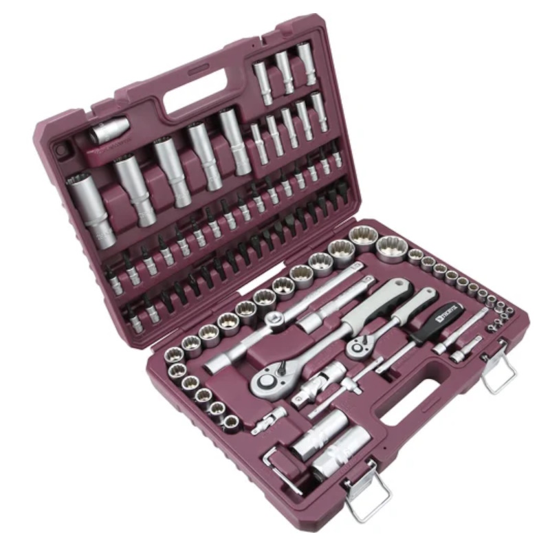 Набор инструмента универсальный Thorvik TS094/12 054010, 1/4", 1/2"DR с головками торцевыми 12-гранными, 94 предмета в Твери