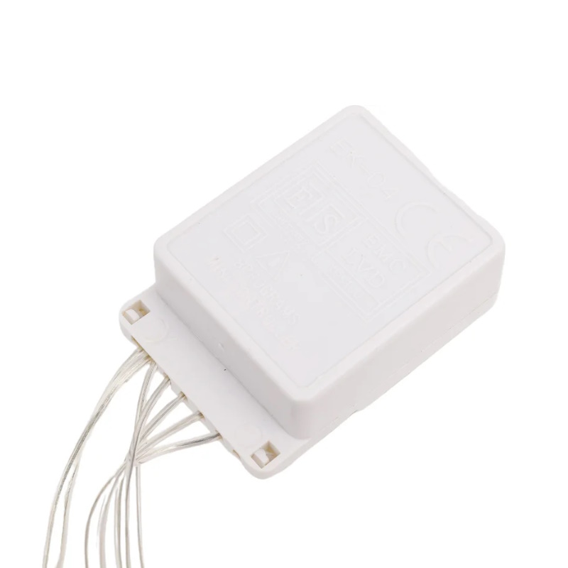 Гирлянда светодиодная Космос "Бахрома" KOC_CUR-V21 1757841, 1.8х0.5м, 48LED, схема нитей 1/2/3/5/3/2, теплый белый, IP20, 220В  в Коврове