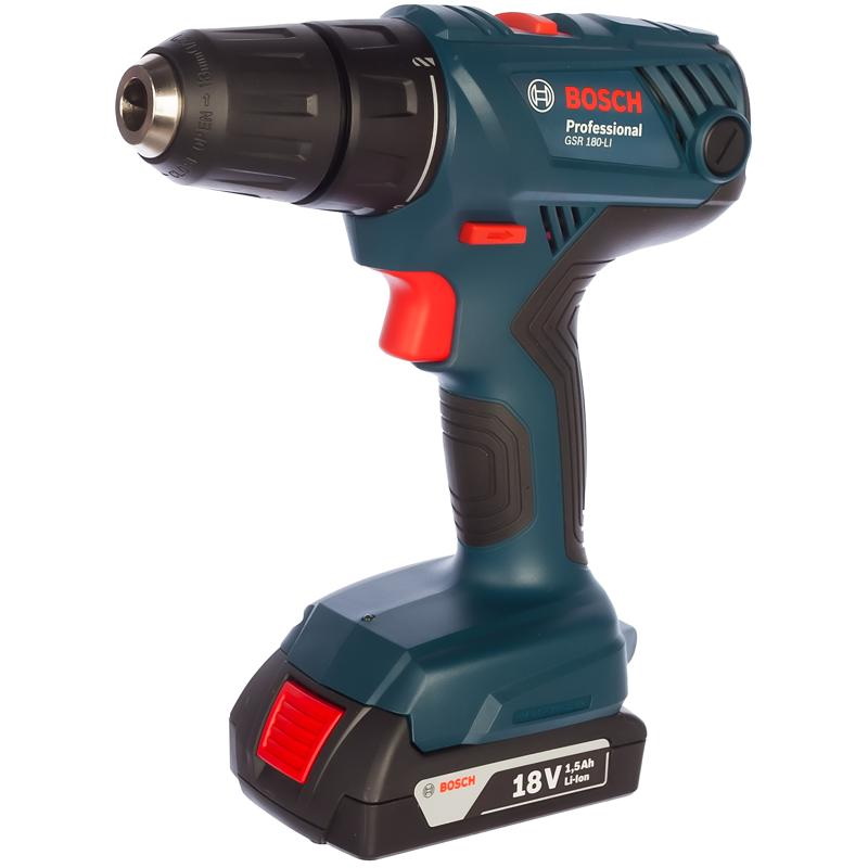 Аккумуляторная дрель-шуруповерт Bosch GSR 180-LI 0.601.9F8.120 в Костроме