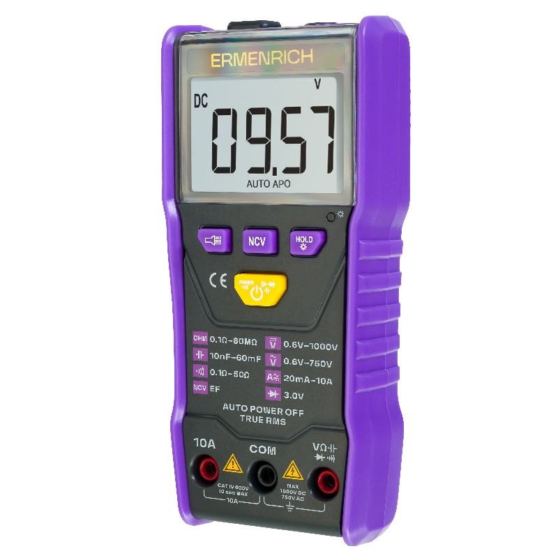 Мультиметр Ermenrich Zing TC20 83844 цифровой 10A 600 мВ 750 В 1000 В 2441₽