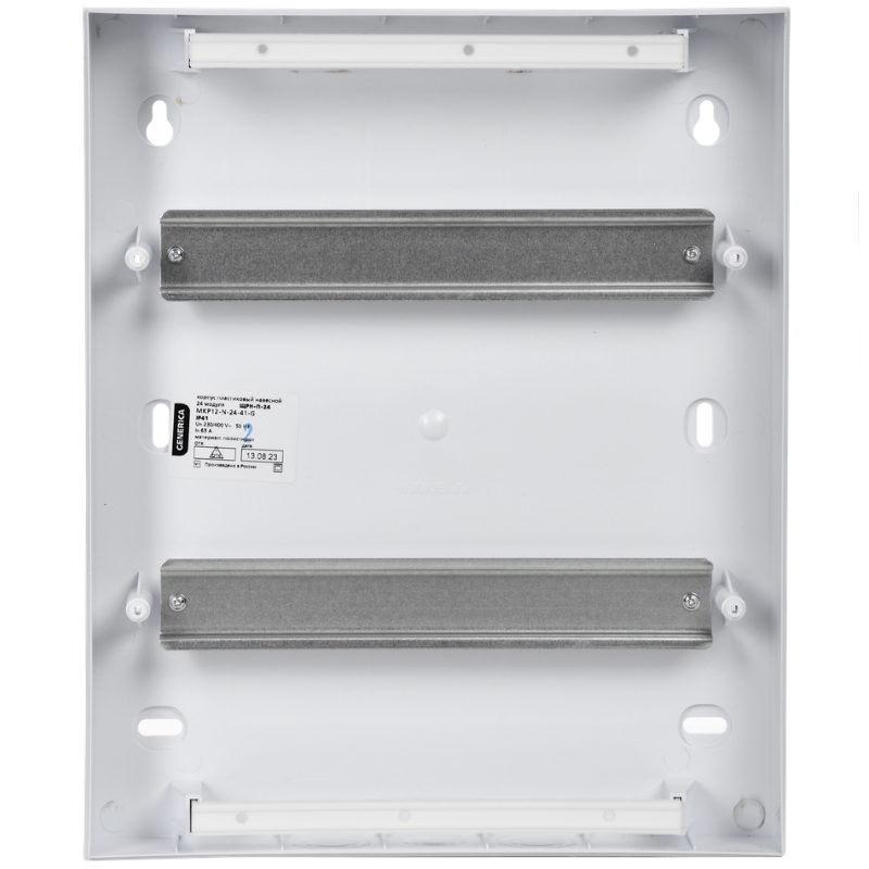 Корпус пластиковый IEK GENERICA ЩРН-П-24 MKP12-N-24-41-G черн. прозр. дверь IP41 в Иваново