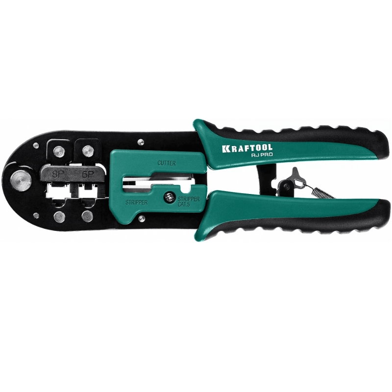 Кримпер универсальный Kraftool RJ-Pro 22698 RJ45 RJ11RJ12 2851₽