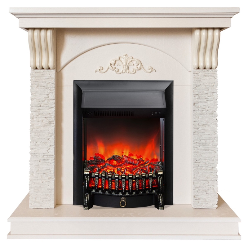 Каминокомплект RealFlame CORFINO STD/18 WT + FOBOS LUX BL 10018040 в Переславле