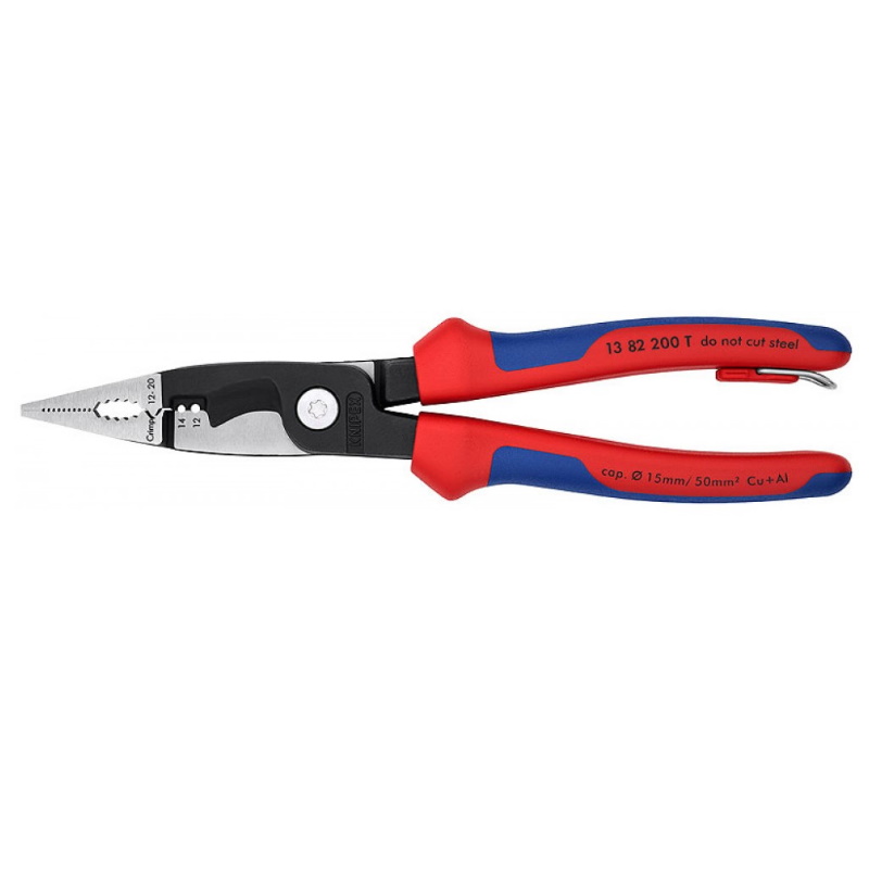 Клещи электромонтажные Knipex KN-1382200T, 6-в-1, зачистка 0.75 – 1.5 / 2.5 мм², рез Ø 15 мм / 50 мм², 200 мм…6 в Костроме