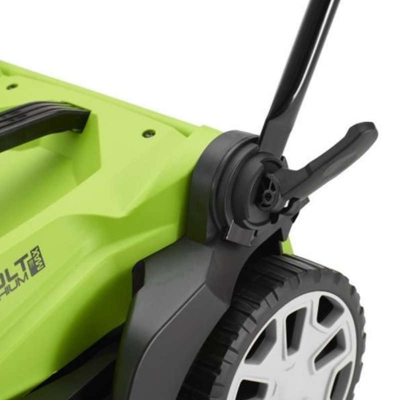 Аккумуляторная газонокосилка Greenworks G40LM35K4 (40В, 35см, ЗУ, мягкий травосборник)
