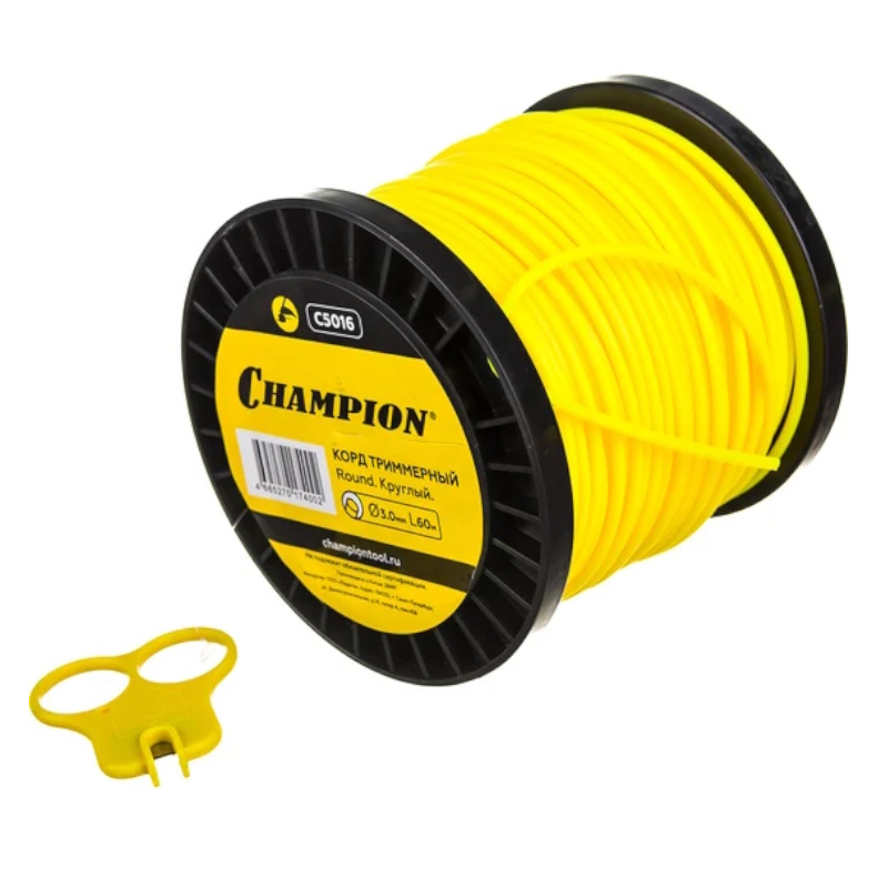 Корд триммерный Champion Round C5016, 3.0мм*60м, круглый  в Костроме