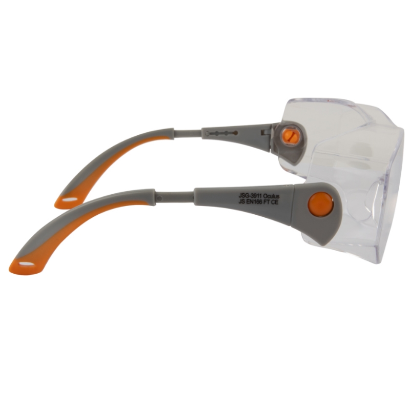 Открытые очки с панорамным обзором Jeta Safety JSG-3911, защитное покрытие, прозрачные линзы