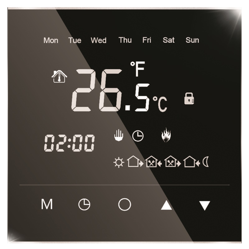 Терморегулятор программируемый с зеркальным Iqwatt IQ THERMOSTAT BLACK DIAMOND 00407 7150₽