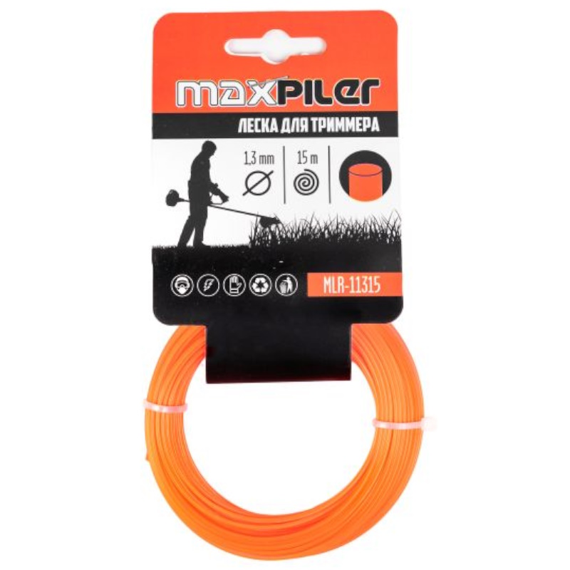 Леска для триммеров Maxpiler MLR-11315 13мм х 15 м круг 45₽