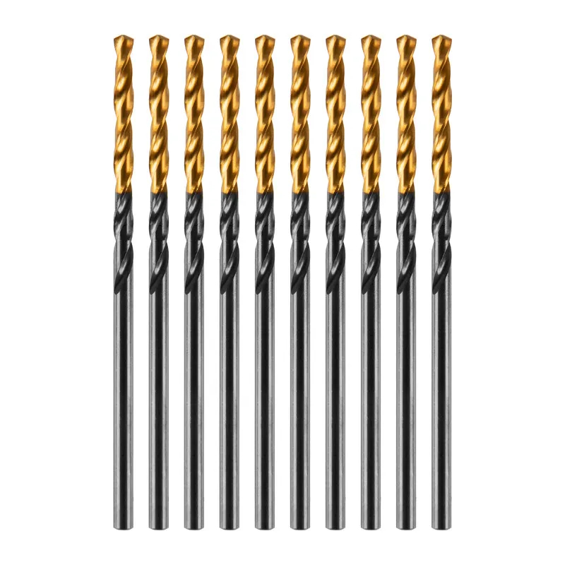 Сверло по металлу Denzel 717203, 2 мм, HSS-Tin, Golden Tip, 10 шт. в Ярославле