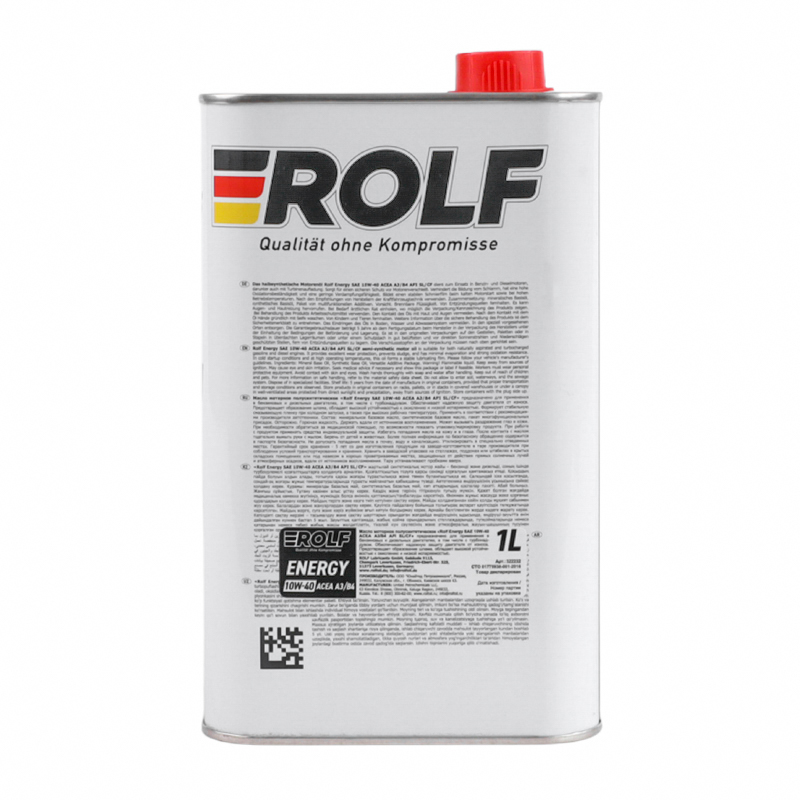 Масло моторное полусинтетика Rolf Energy SAE 10W-40 API SL/CF ACEA A3/B4 1 л 9333280 в Угличе