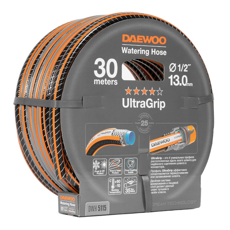 Шланг Daewoo UltraGrip Plus DWH 5115 (1/2" (13 мм), 30 м) в Муроме