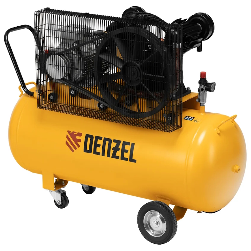 Компрессор воздушный ременной привод Denzel BCV 5500-T/200 58122, 5,5 кВт, 200 литров, 850 л/мин