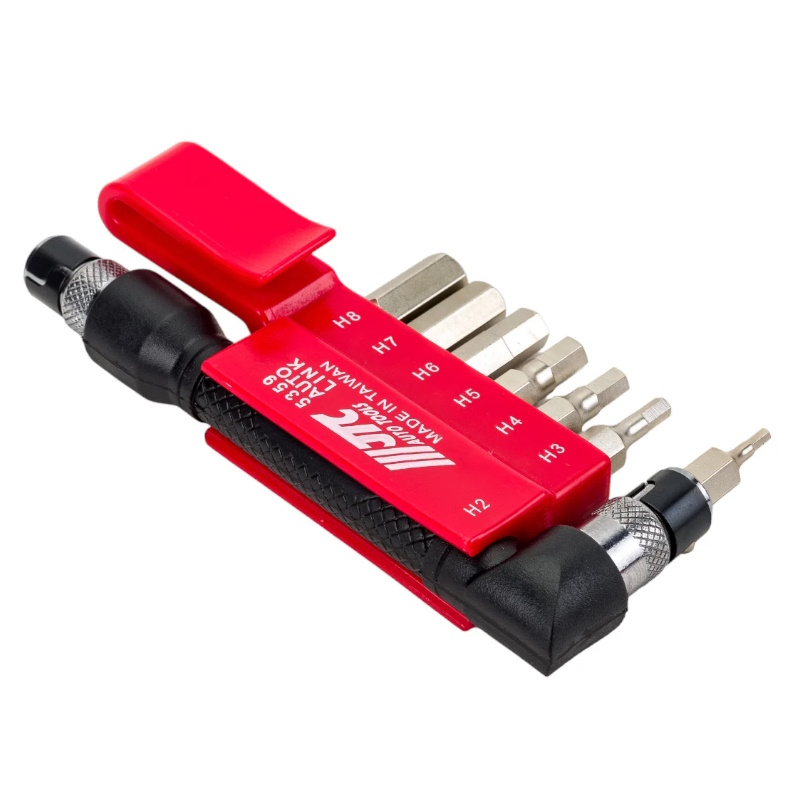 Набор бит JTC JTC-5359, 1/4"DR, 6-гранных, HEX 2,3,4,5,6,7,8, с Г-образным держателем, 8 предметов в Иваново