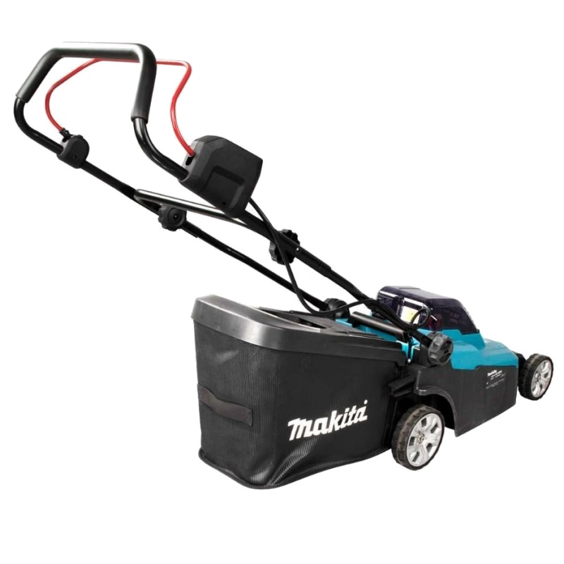 Аккумуляторная газонокосилка для стрижки газона Makita DLM382PM2 (36В, 2х4Ач, ЗУ, травосборник 40 л) в Угличе