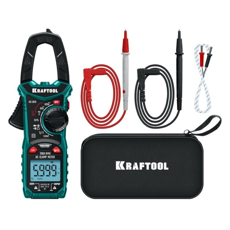 Цифровые токовые клещи Kraftool KC-300 59832