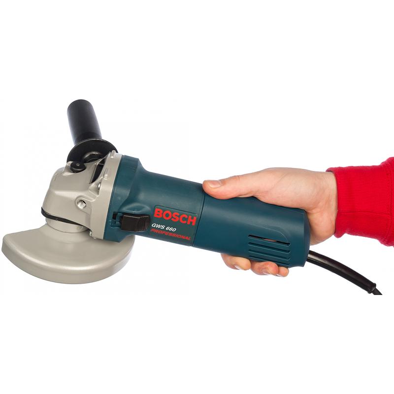 Угловая шлифмашина (болгарка) Bosch GWS 660 0.601.375.08Н, 115 мм, 660 Вт в Муроме