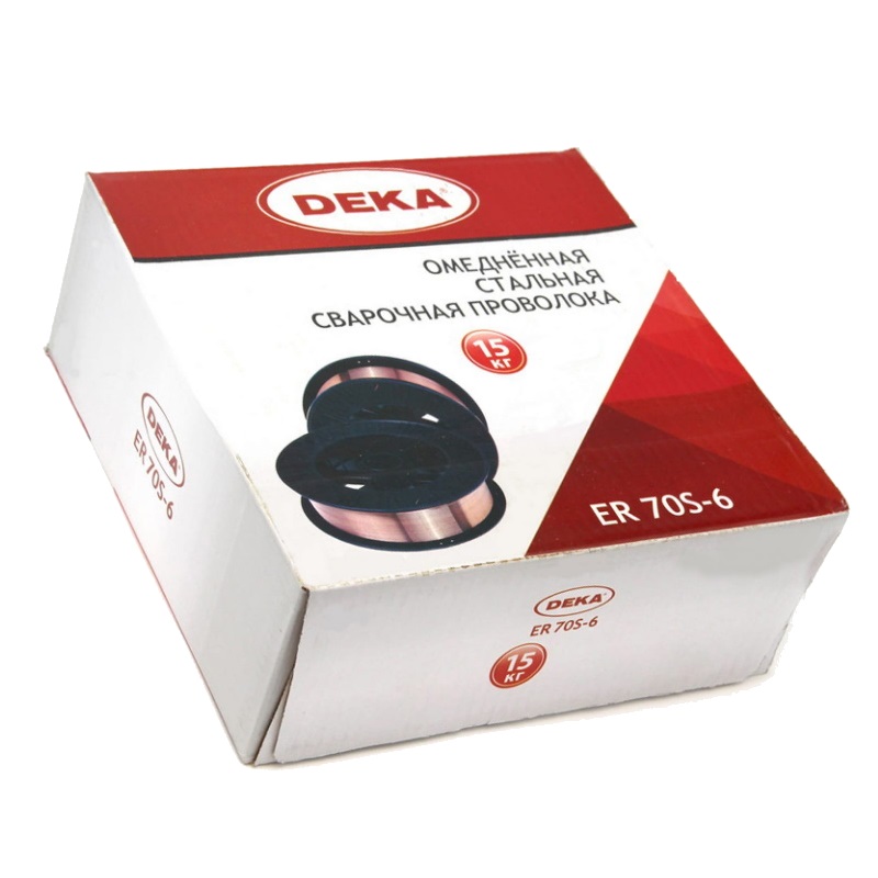 Сварочная проволока Deka ER70S-6, омедненная, 0,8 мм, 15 кг в Иваново