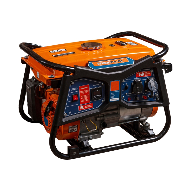 Генератор бензиновый Maxpiler MPG-3000C 328кВт7лс медь розетка 2220В12В цифровой дисплей AVR защпер 24160₽