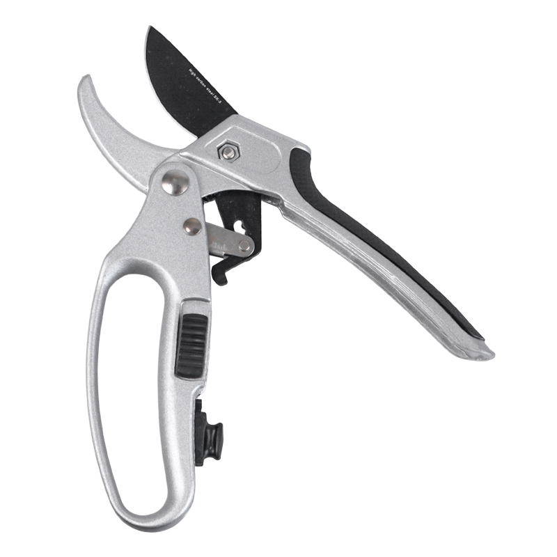 Секатор Polyagro SILVER LUXE 7592330, с храповым механизмом  в Ярославле