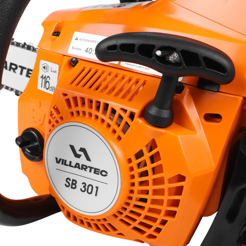 Бензопила Villartec SB301, шина 35 см (14"), цепь 3/8, 1.3 мм, 52 звенья в Коврове