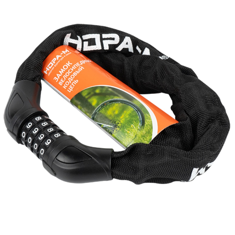 Замок-трос велосипедный Нора-М 20058, №40, черный в Кинешме