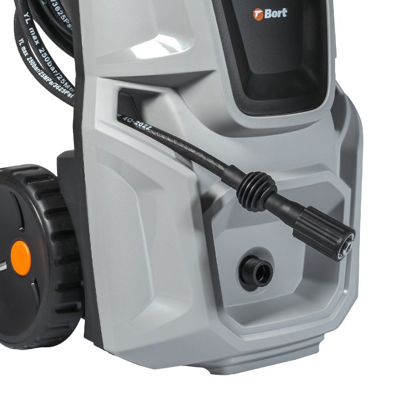 Мойка высокого давления Bort KEX-2700-R 93416145, 190 бар, 2,5 кВт, 8 л/мин, бесщеточный двигатель, набор аксессуаров 12 шт, автоотключение при перегреве во Владимире
