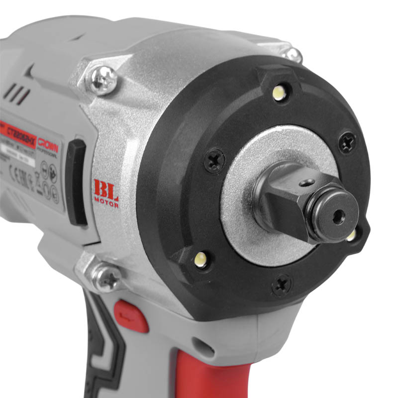 Аккумуляторный ударный гайковерт Crown CT22062HX-4 BMC, 20 В, 550 Нм, 1/2"