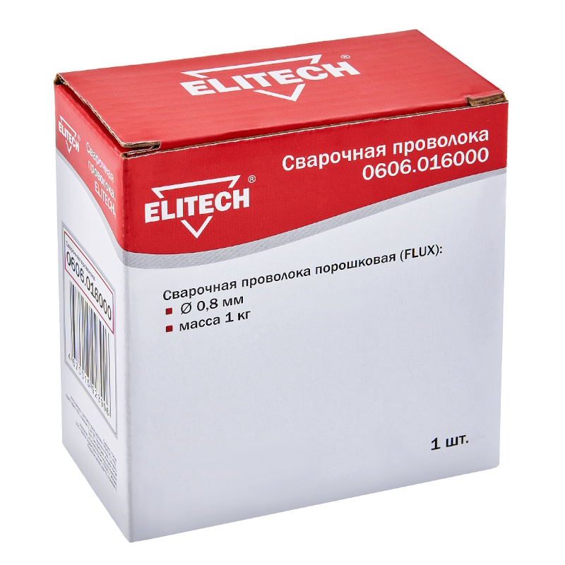 Проволока Elitech 0606.016000 181567, сварочная порошковая, FLUX, ф 0.8 мм в Коврове