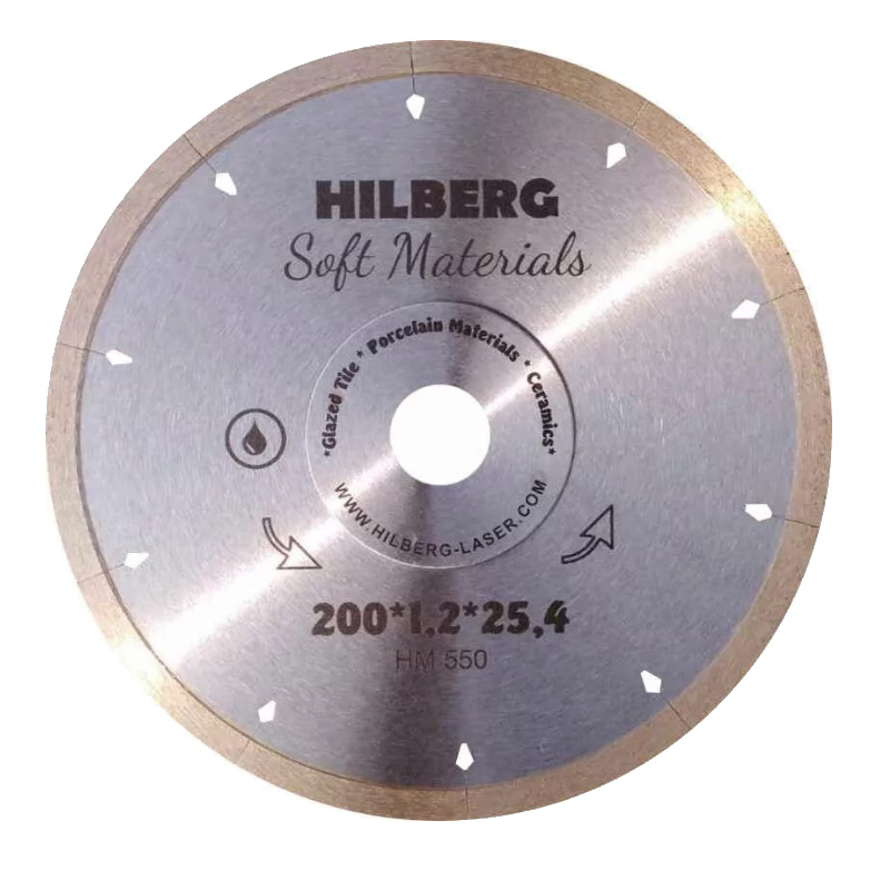 Диск алмазный отрезной Hilberg Hyper Thin HM550, 200*25.4, 1.2 мм в Угличе