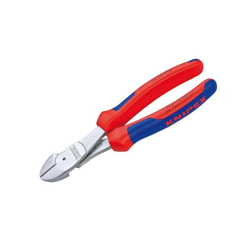 Кусачки боковые особой мощности KNIPEX, хромированные, 180 mm, KN-7405180 в Муроме